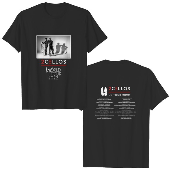 Gildan Tops - 2Cellos Us Tour 2022 Unisex Shirt 2 Sided Unisex Shirt